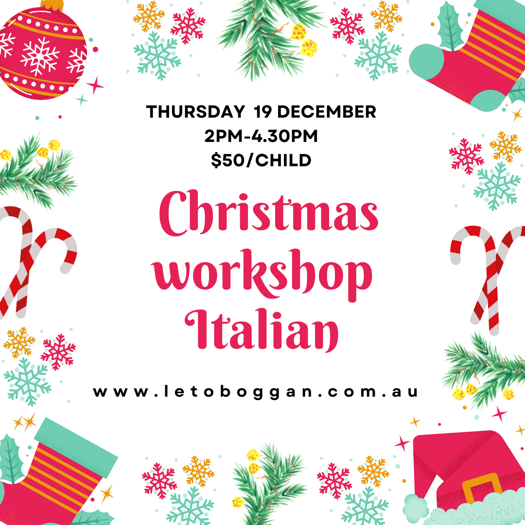 Le toboggan christmas workshop italian